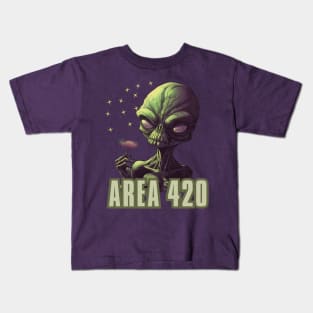 Alien OG  Area 420 Kids T-Shirt